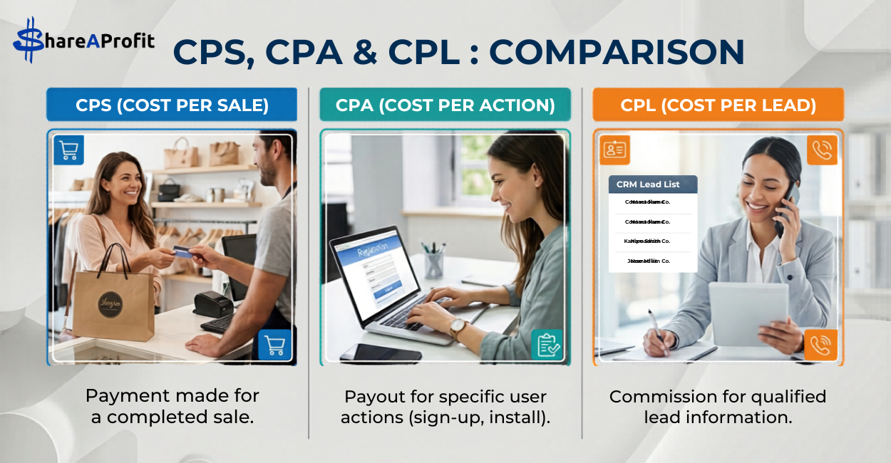 CPS, CPA & CPL: A Complete Guide to Affiliate Commission Types